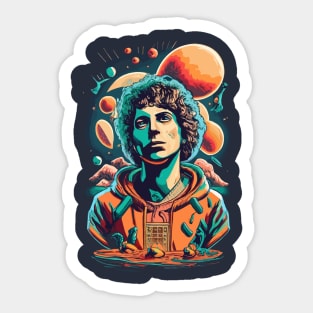 Michael Cera Fantasy Sci Fi Design Sticker